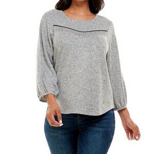 Adrienne Vittadini Tassel blouse size 1X